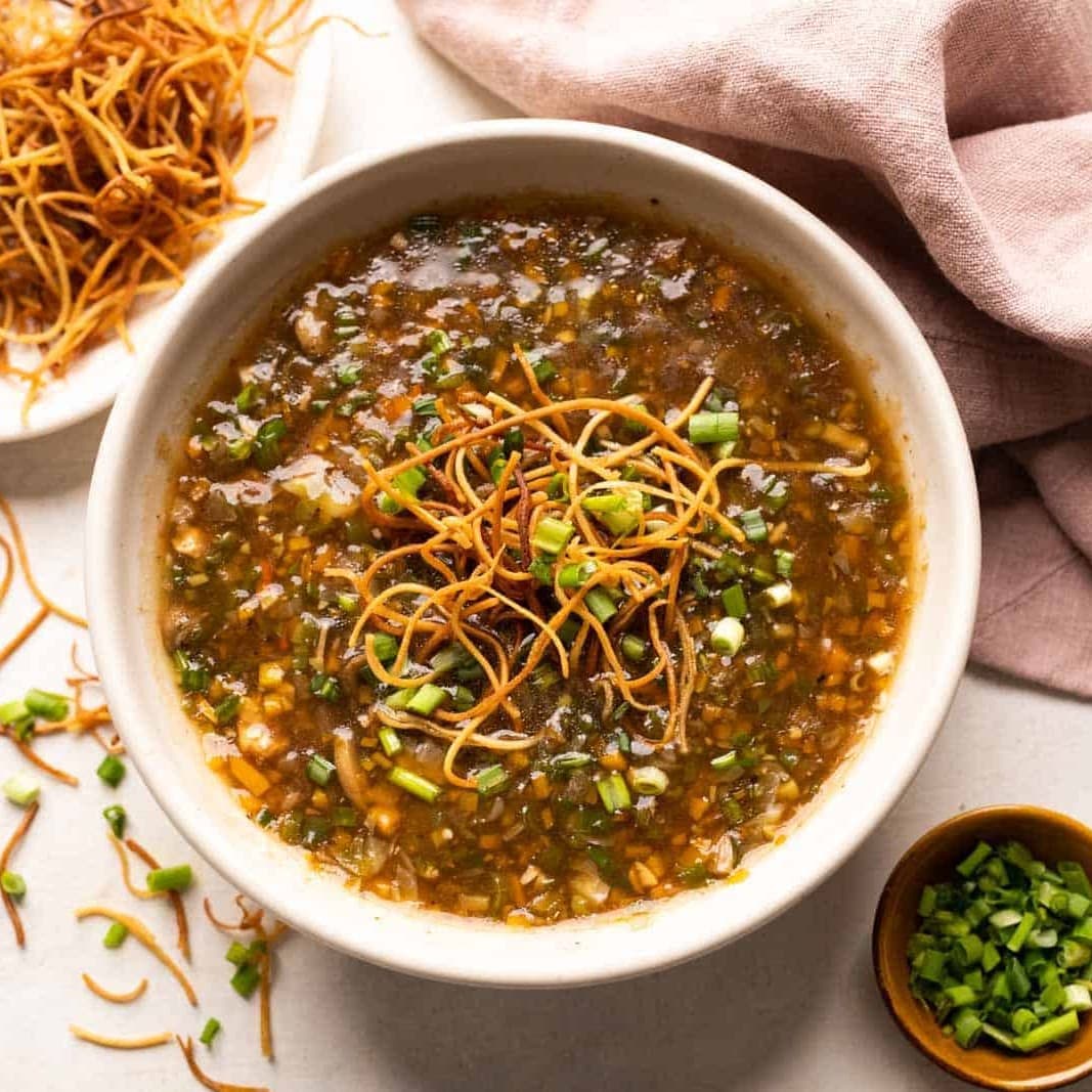 Chicken. Manchow Soup